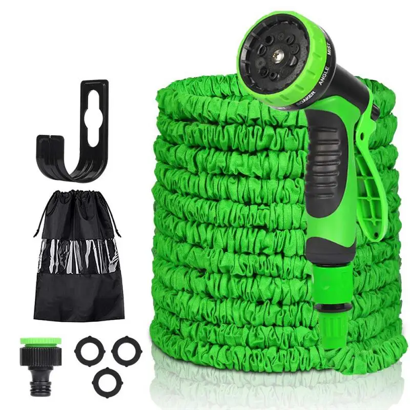 

50FT-150FT Garden Hose Expandable Magic Flexible Water Hose EU Hose Plastic Hoses Pipe With Spray Gun To Watering Car Wash Spray