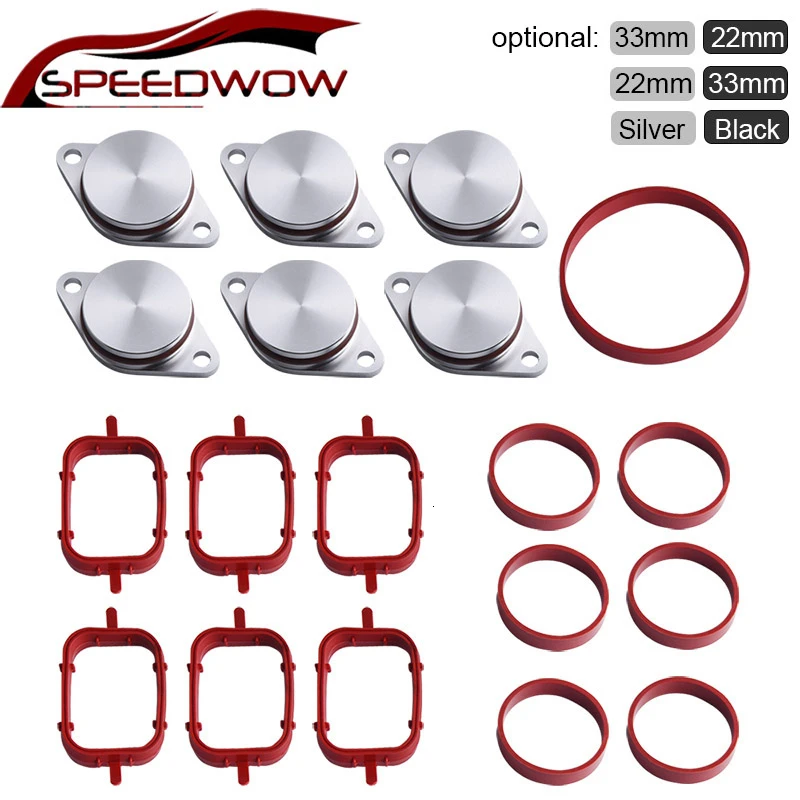 SPEEDWOW 22mm 32mm Swirl Blanks Repair Delete Kit With Intake Gaskets Key Auto Replacement Parts For BMW M57 | Автомобили и