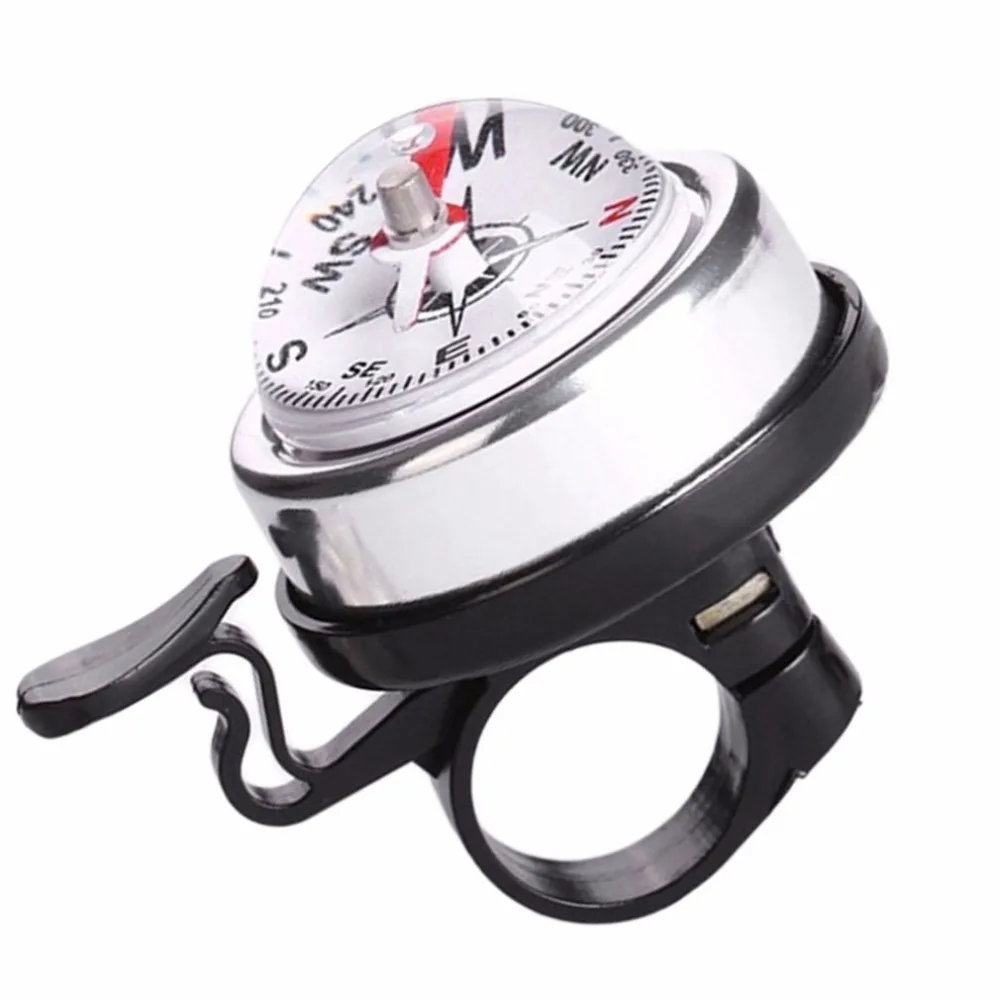 Plastic Bicycle Alarm Bell Bicycle Horn Cycling Safety Bike Ring Bell Built in Compass Fit For 22mm Handle Grip Diameter