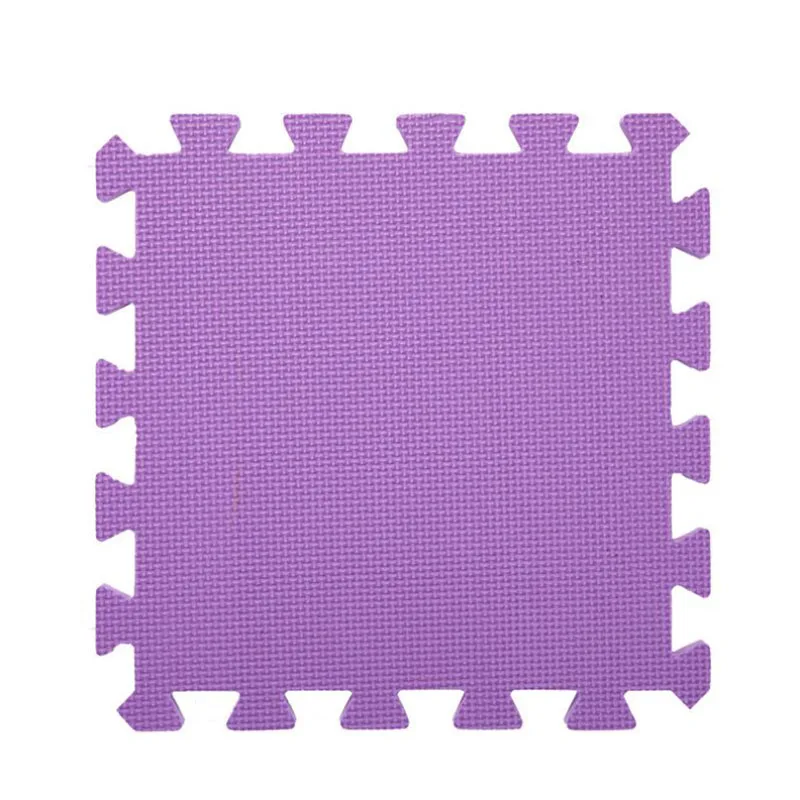 30*30 см пенопластовый коврик Детский пазл ковер для гостиной детский ползающий Ковер Красочные интерлок упражнения игрушечные плитки коврик для игр - Цвет: purple