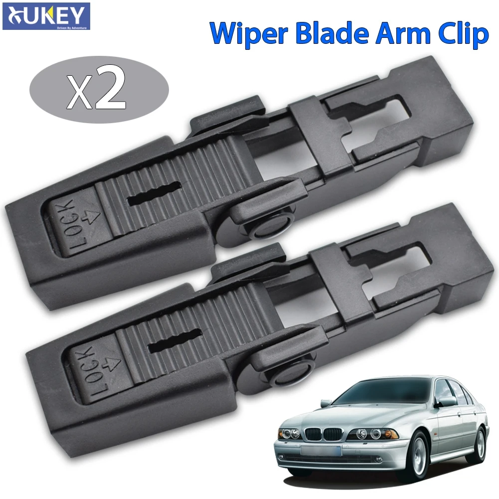 2Pcs Front Wiper Arm Blade Retaining Clip For BMW 5 Series E39 For Audi