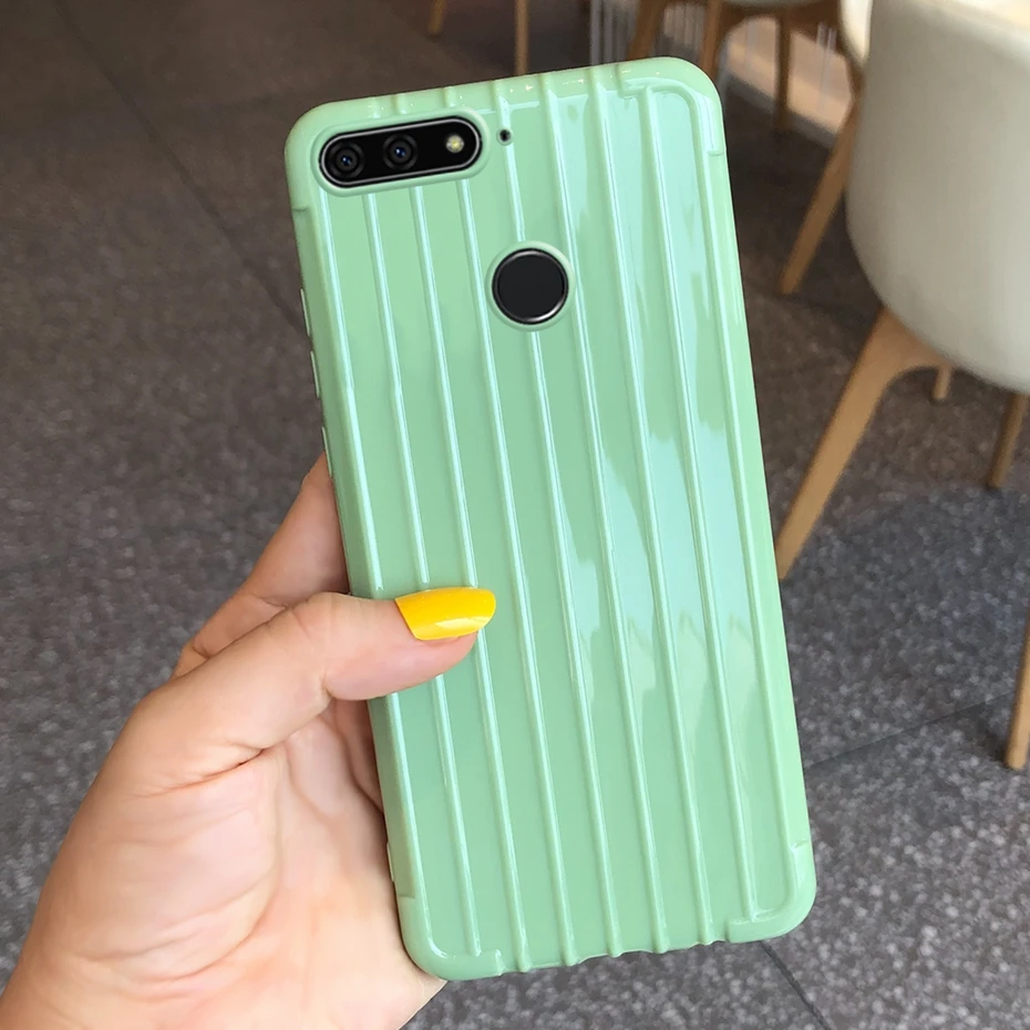 Чехол для багажника Huawei Y6 2018 чехол Prime тонкий телефона на Capas Y 6 задняя