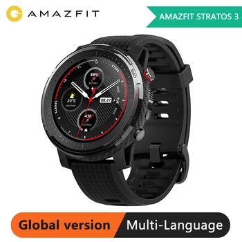 

Global Version Amazfit Stratos 3 Smart Watch 5ATM Bluetooth Dual Mode 14 Days Battery Waterproof Smart Watch GPS Smart Watch Men