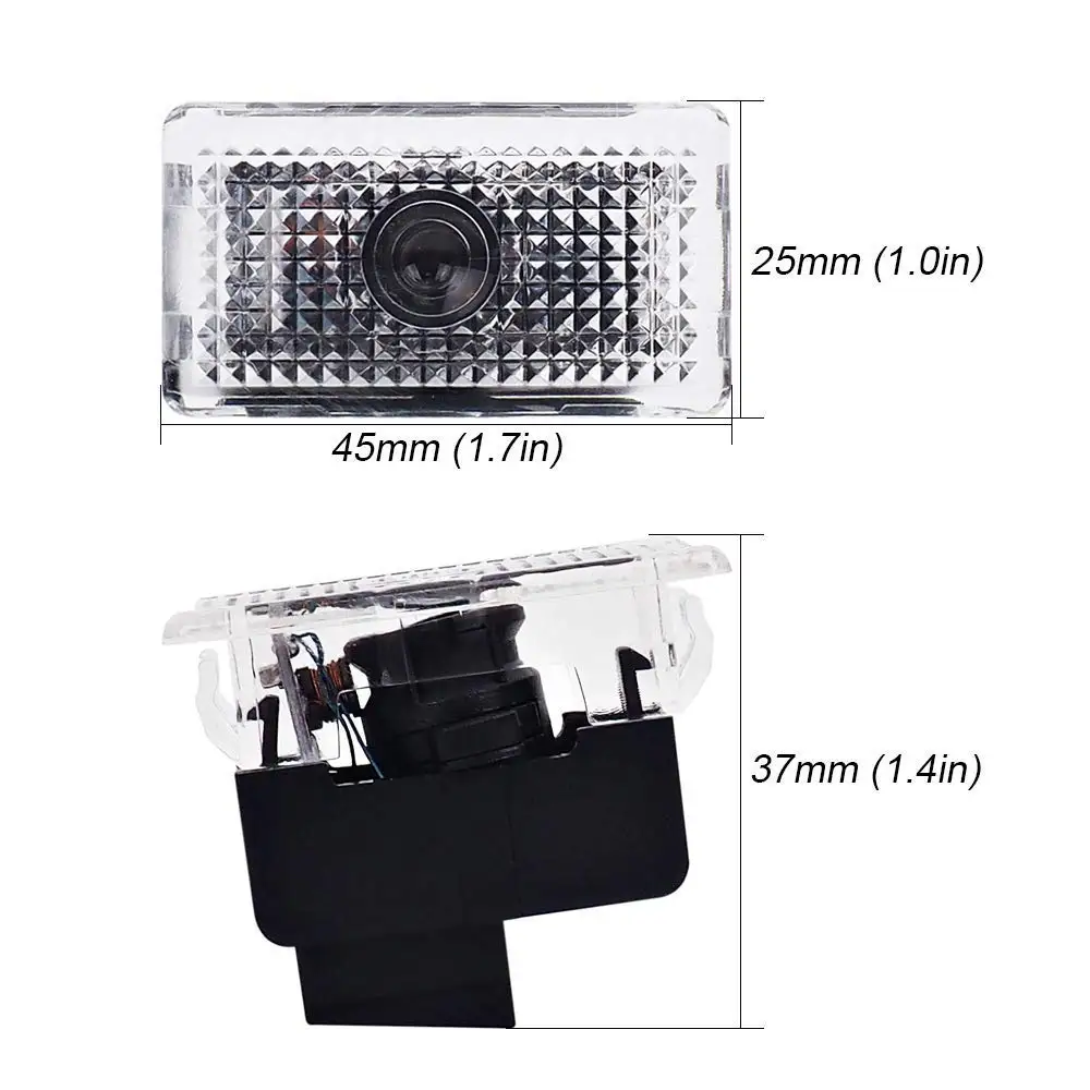 

For Tesla Model S X Led Car Door Light Logo Projector Bulb Ground Courtesy Step Light Symbol Bulb Car Accessories