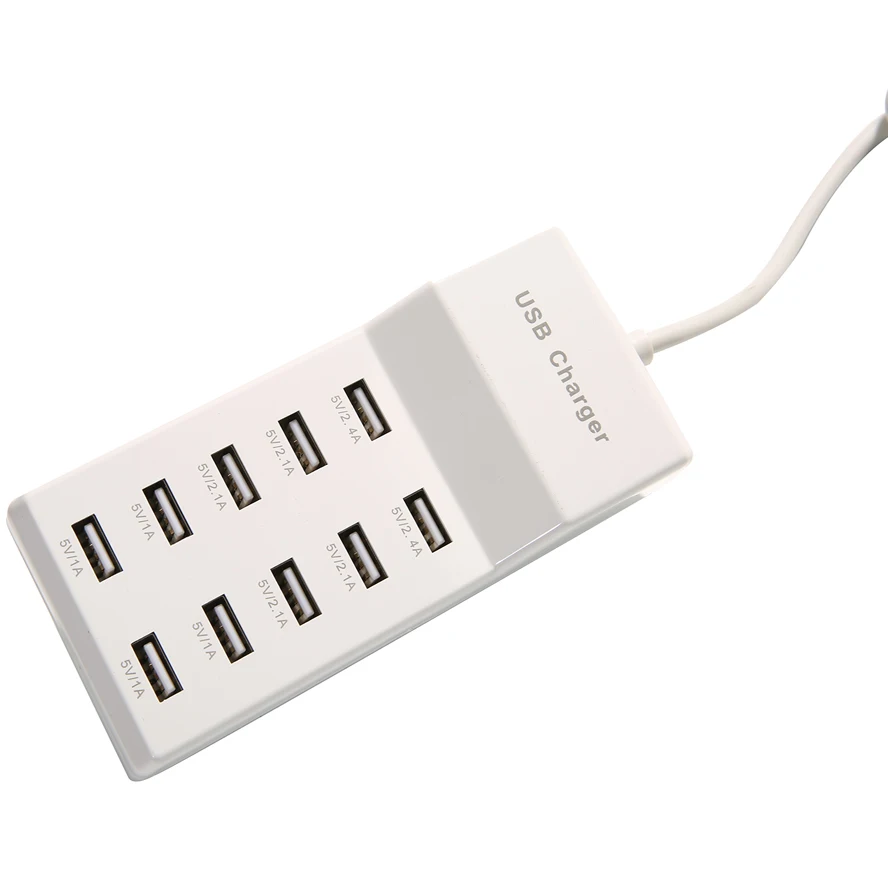 Интеллектуальное Быстрое распознавание заряда умная зарядка 10 портов