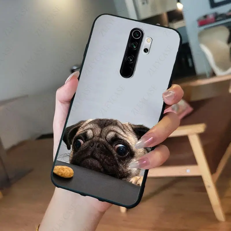 pug dog animal Phone Cover for redmi note8pro note7 note5 note6pro 7 7A 8 8A Note8T note9s note9pro Cellphones 