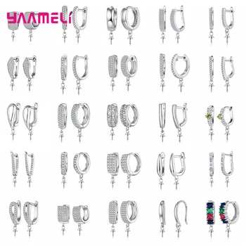 

Top Quality Earrings Making Connector Bail fit Bead Crystal Pearl 925 Sterling Silver Austrian Crystal Handmade Earwires