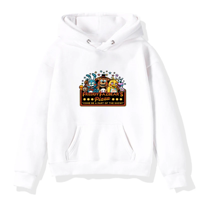 Hoodies 3 Толстовки с капюшоном для мальчиков и девочек; одежда для детей; зимние плотные толстовки с принтом «пять ночей с Фредди»; Бархатные Топы для малышей; костюм - Цвет: Hoodies 3