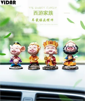 

VIDAR Handicraft Car Decorations Cartoon Monkey King Car Decorations Journey To The West Shaking His Head Car Decorations