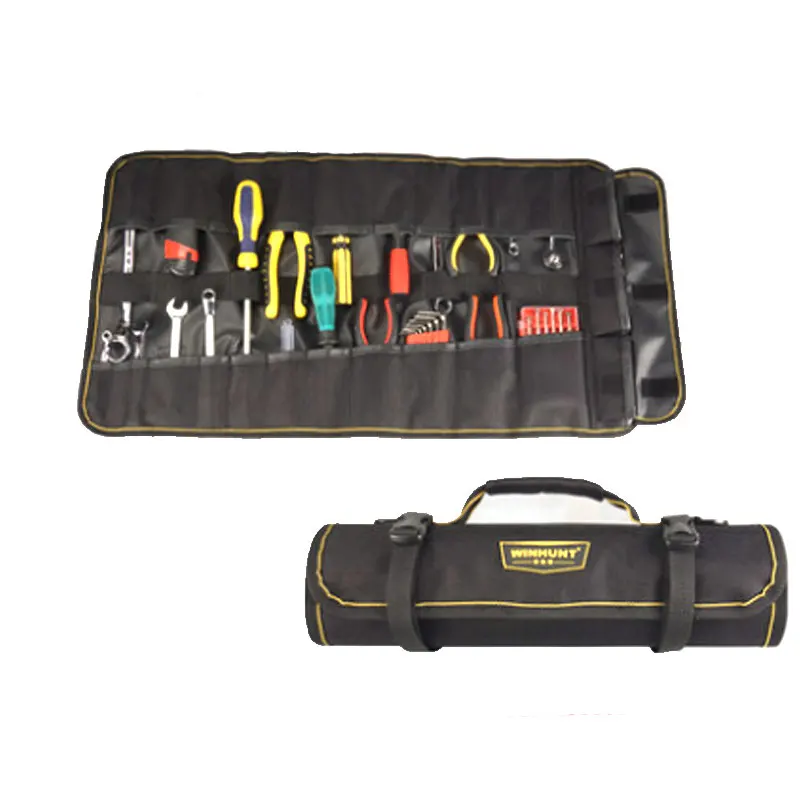 Socket Wrench Tool Roll Up Bag Oxford Cloth Multifunction Electrician Tool Roll Pouch Organizers Holder Tool Belt personalized tool bag Tool Storage Items