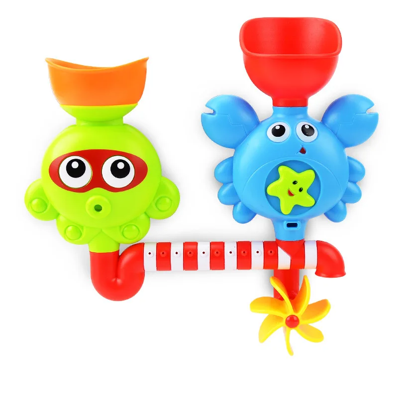 Пузырьковые дующие игрушки в виде краба детская Ванна Пузырьковая машина наружная детская мыльная вода игрушки с музыкой и светом Детская ванна - Цвет: Черный