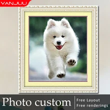 Exclusive Pet Diamond painting Full Diamond Mosaic Embroidery DIY Cross stitch kits Photo custom Rhinestones painting