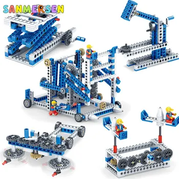 

354PCS 4 in 1 DIY Building Blocks City Mechanical Engineering Vehicle Model Series Building Blocks Educational Bricks Boys Toys