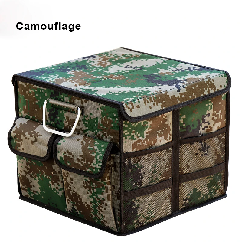 Складной органайзер для багажника автомобиля еда напитки коробка для хранения Caja De Almacenamiento складной органайзер для хранения груза - Цвет: Армейский зеленый