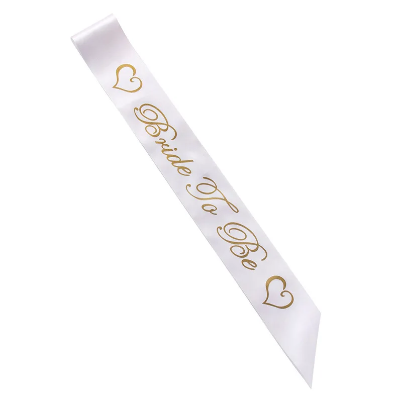 Description Picture 6 of itemRibbon Bride To Be Satin Sash with Diamond Ring Bachelorette Party Sash Hen Party Wedding Decoration Bridal Shower Party Favors
