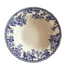 Blue And White Ceramic Dinner Plate Underglazed Steak Plates Dessert Bowl Ceramic Platos Dinnerware  Посуда Менажница 접시 