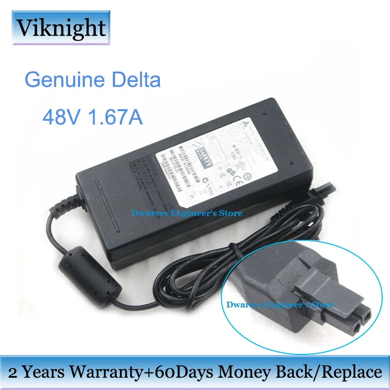 Подлинная ADP-80LB 48 В 1.67A delta AC адаптер питания для Cisco 881 POE 887VA AIR-CT2500 беспроводной контроллер 2504 LAN зарядное устройство