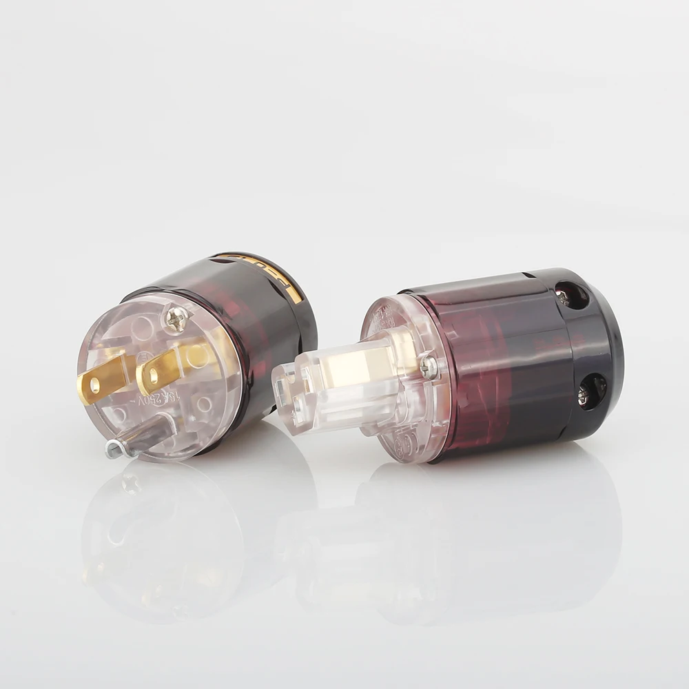 5 пар позолоченный C-079 IEC+ P-079 24k позолоченный Schuko США штекер+ IEC разъем для аудио штекер питания