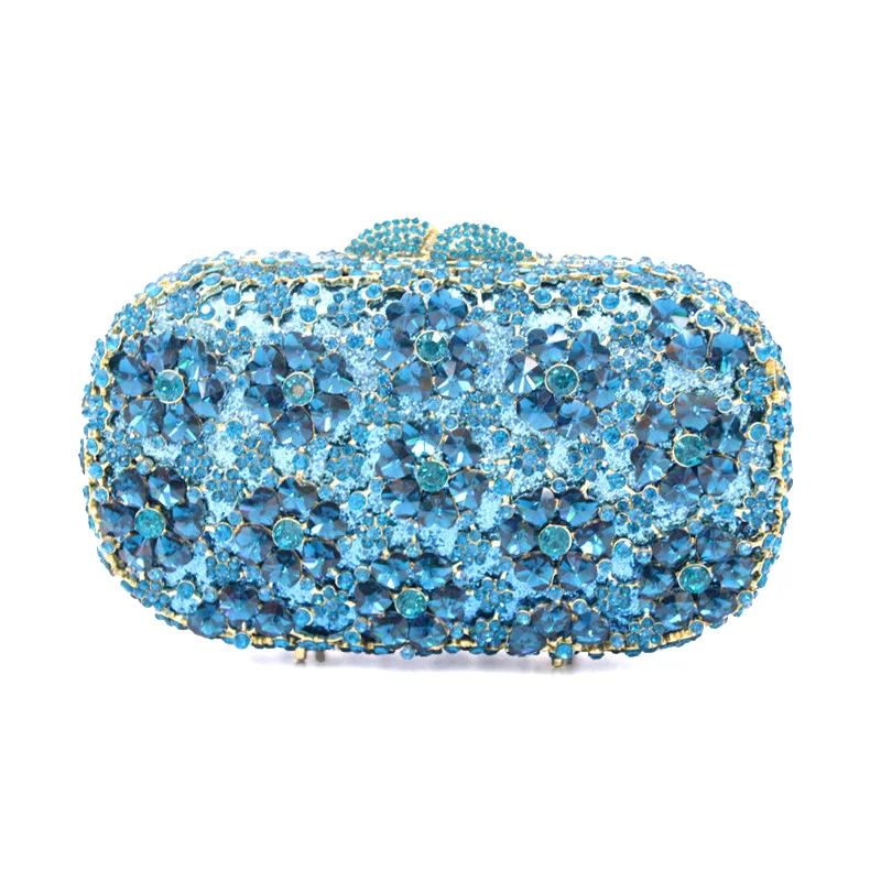 light blue clutch bag