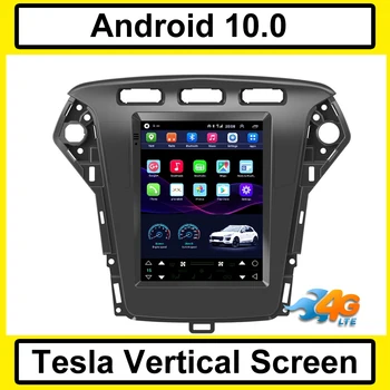 

Tesla Vertical screen android 10 car gps multimedia radio player in dash for Ford Mondeo car navigation 4G LTE stereo 2011-2013