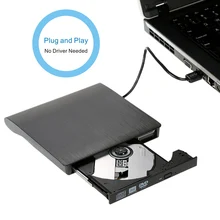 Ультра тонкий портативный USB 3,0 DVD-RW Внешний DVD привод dvd-плеер писатель для Linux Windows для ОС DVD rom плеер