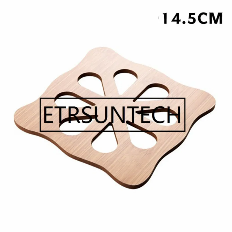 100pcs New Wood Heat Resistant Pad Cup Coasters Bowl Multi Shap Mat Kitchen Cooking Home Decoration - Цвет: D