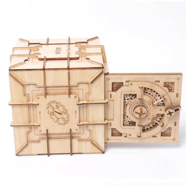 Купить детская 3d деревянная механическая коробка для сокровищ с паролем картинки
