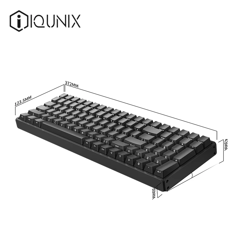 IQUNIX F96-Knight беспроводная RGB подсветка алюминиевая механическая клавиатура 100 PBT колпачки CHERRY MX переключатели NKRO игровая клавиатура