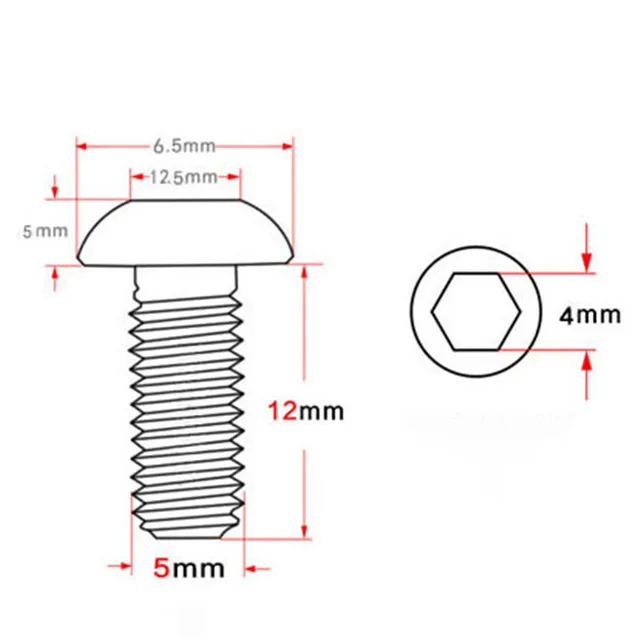 2pcs Bicycle Water Bottle Cage Bolts Bike Water Bottle Holder Screws Aluminum Alloy Screws MTB Road Bike Accessories Repair Tool 5