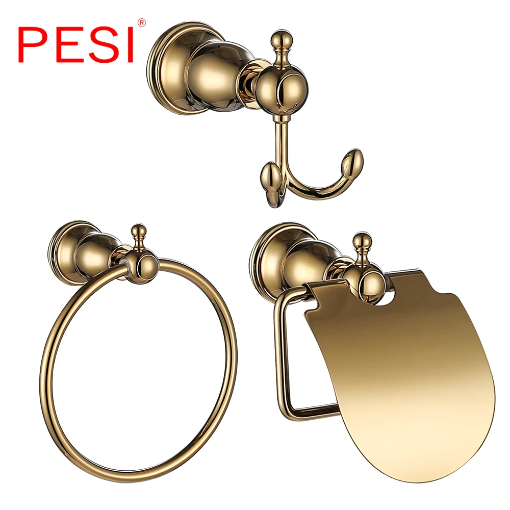 Set Di Accessori Per Il Bagno In Ottone Dorato Appendiabiti Appendiabiti Portasciugamani Singolo Appendiabiti Accessori Per Il Bagno.