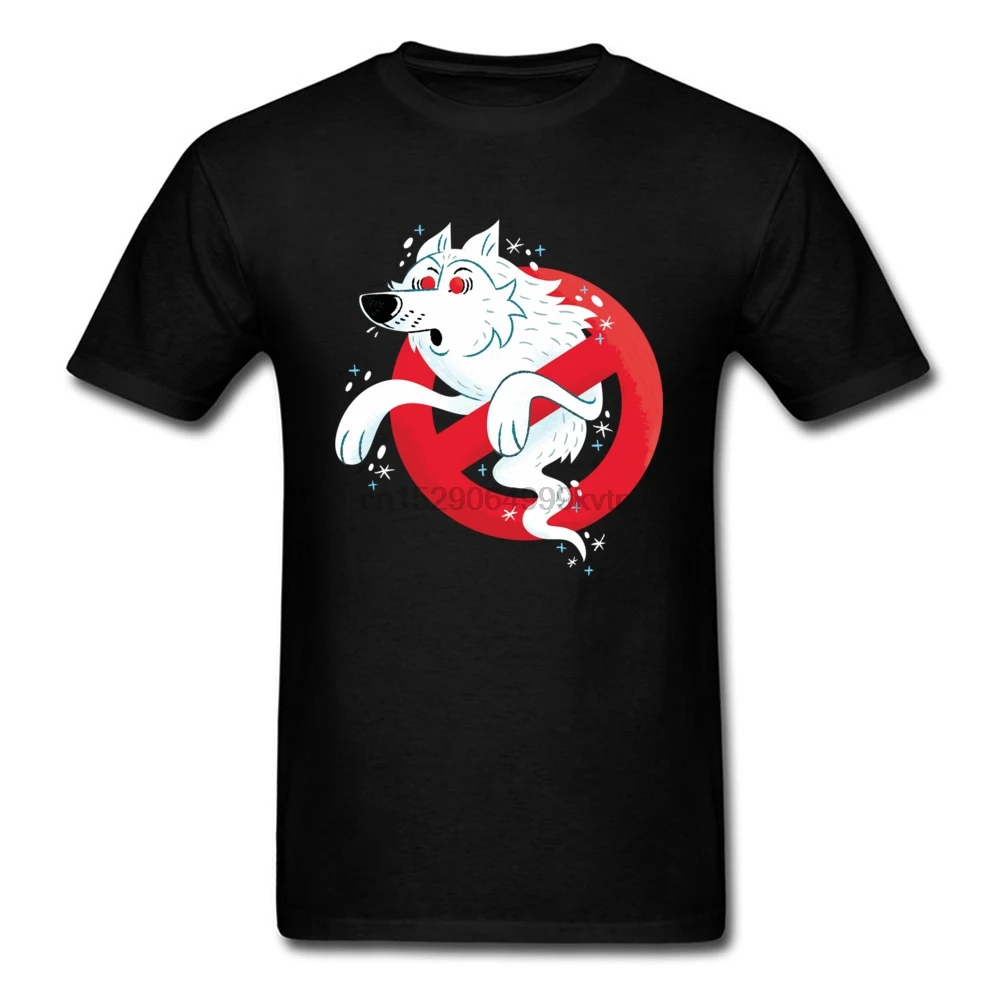 Christmas Ghost Wolf T Shirt Men Black Tops Father Day Gift Clothing Ghostbusters Funny T-Shirt Cartoon Tee Hip Hop Tshirt |