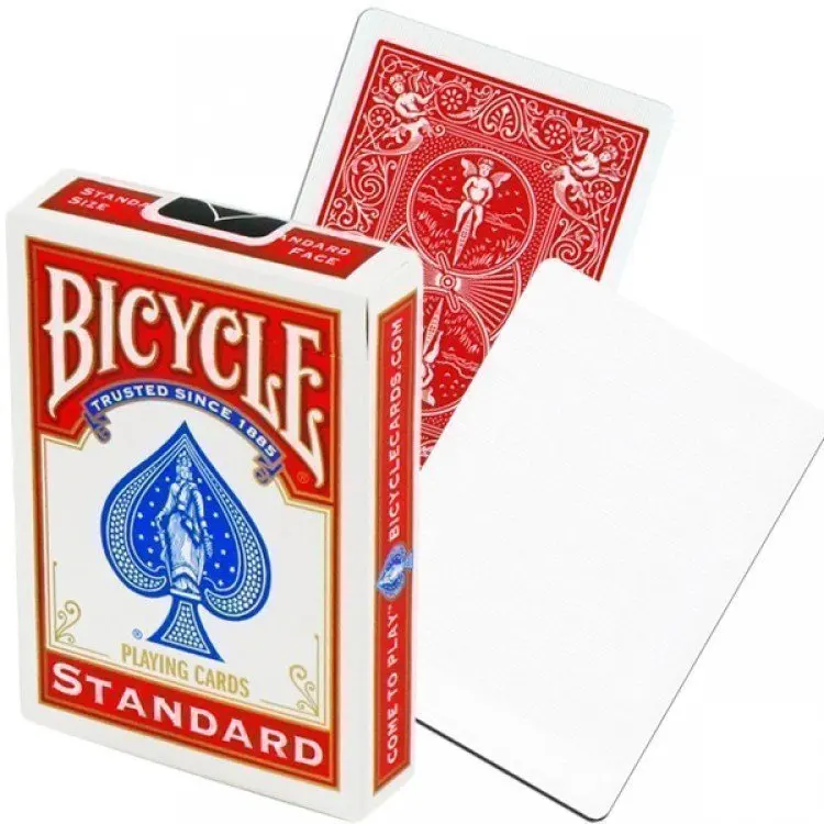 Карты Bicycle Blank Face Red Back 1019710 | Спорт и развлечения