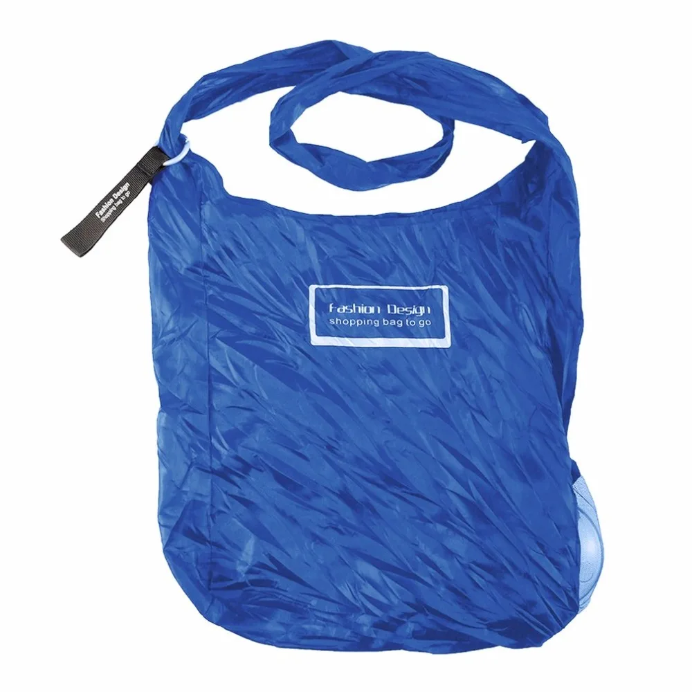 K-STAR Large Capacity Folding  Storage Bags Portable Shopping Storage Bag Eco-friendly Reusable Folding Women Handle Bag
