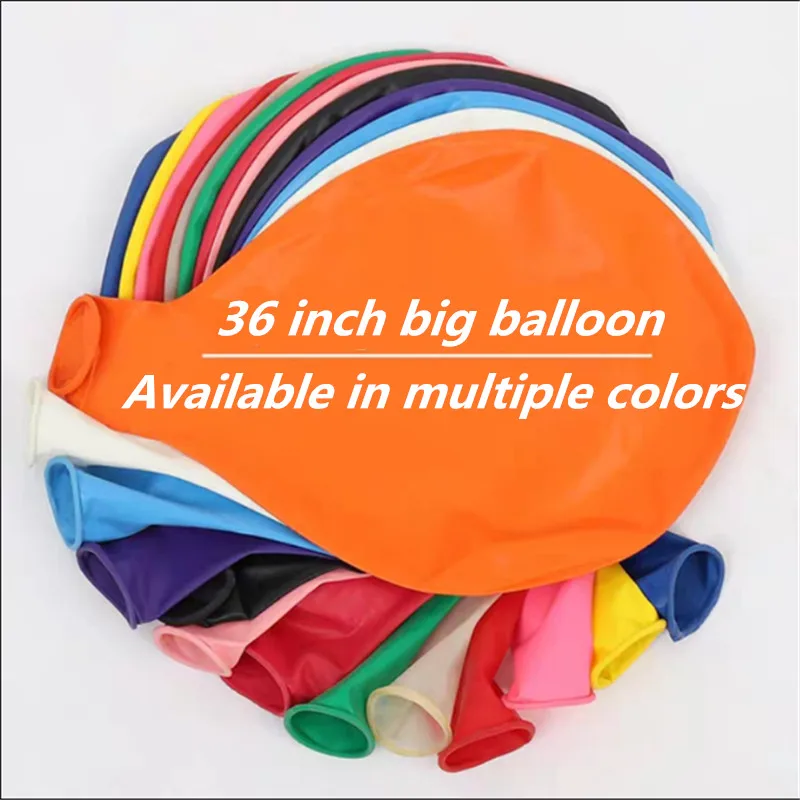 36-Inch Big Latex Balloon, Colorful Round Helium ,Baby Shower, Birthday Party Decoration round circle background baby baptism backdrop baby shower birthday party table cover decoration flower gold cross