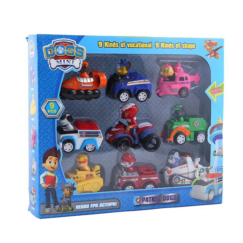 

Paw Patrol Dog Set Puppy Patrol car Patrulla Canina Action Figures Model Toy Marshall Ryder Vehicle Car Kids Christmas Gift Toys