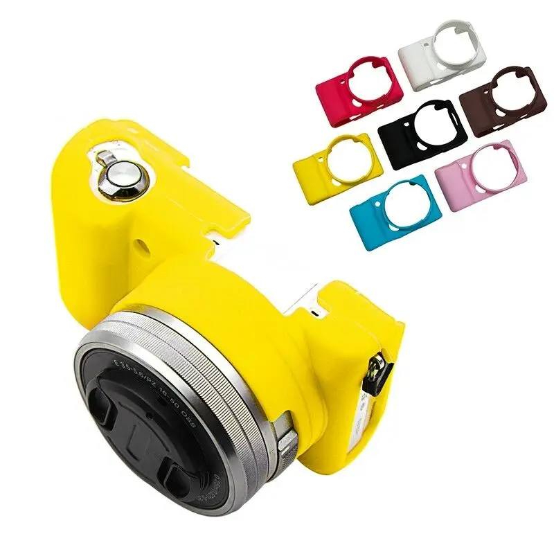 알파 A5100 A5000 A6000 A6100 A6300 A6400 커버, 부드러운 실리콘 고무 카메라 케이스 가방, 피부 보호 바디