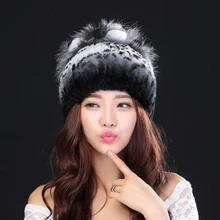 YCFUR зимние теплые шапки, шапка s для женщин, настоящий мех кролика, шапка бини, женская уличная зимняя шапка для женщин
