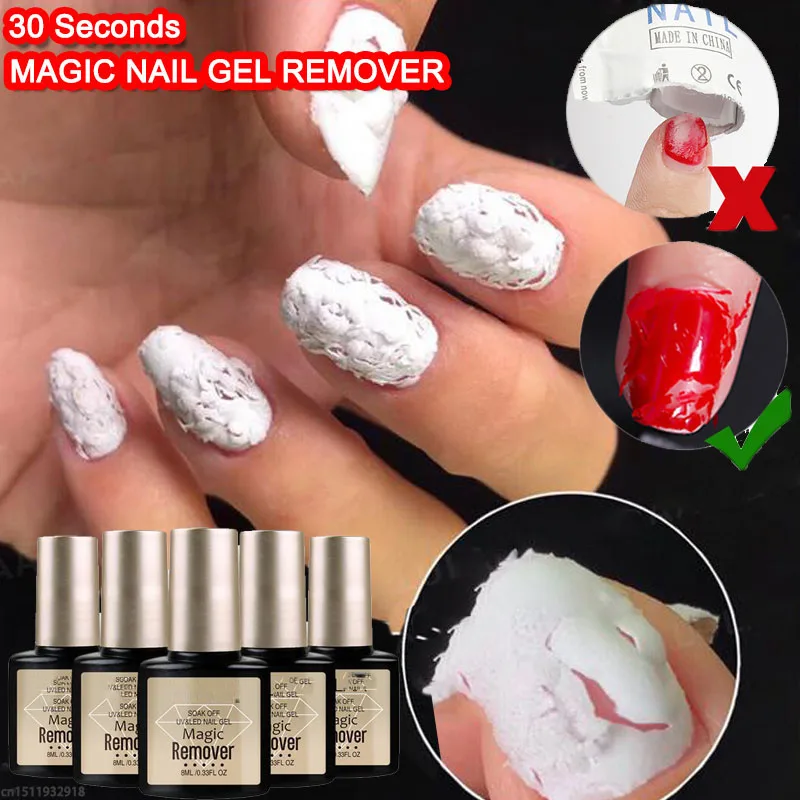 LULAA гель для ногтей/Средство для снятия лака Magic Remover Health Fast в течение 1-2 минут УФ гель лак для ногтей Esmaltes Permanentes базовое верхнее покрытие