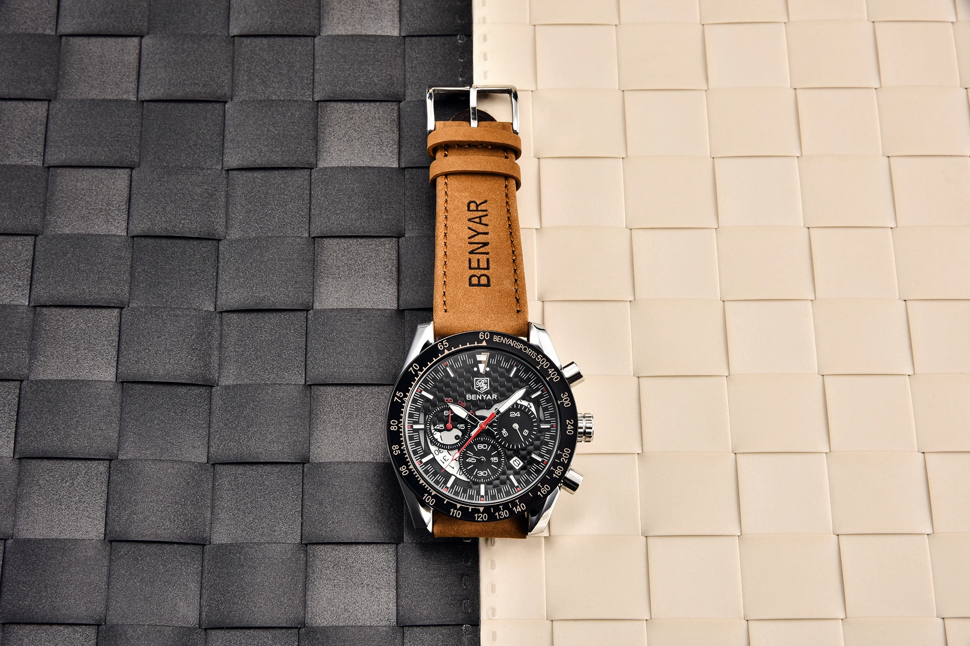 2021 New BENYAR Top Brand Men's Quartz Watch Luxury Waterproof Business Sports Chronograph Military Watch Men Clock Reloj Hombre