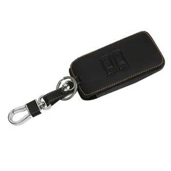 

Car Auto Leather Key Holder Remote Cover Case Key Cover Case Protector For Renault for Kadjar 2016 Keychain