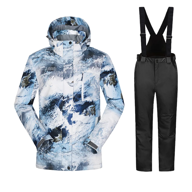 black set Горнолыжный костюм мужской,сноуборд,лыжный костюм мужской,куртка мужская зимняя, лыжный костюм,горнолыжный костюм,лыжи,лыжная куртка,зимний костюм, горнолыжная куртка мужская,костюм горнолыжный,куртка горнолыжная - Color: black set
