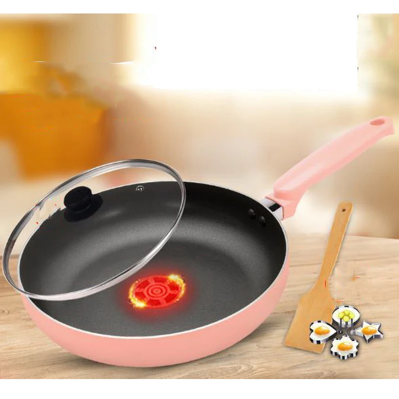 

230602/Fire red Frying pan/non-stick pan frying pan fried egg no fried frying pan Induction Cooker Universal 26cm