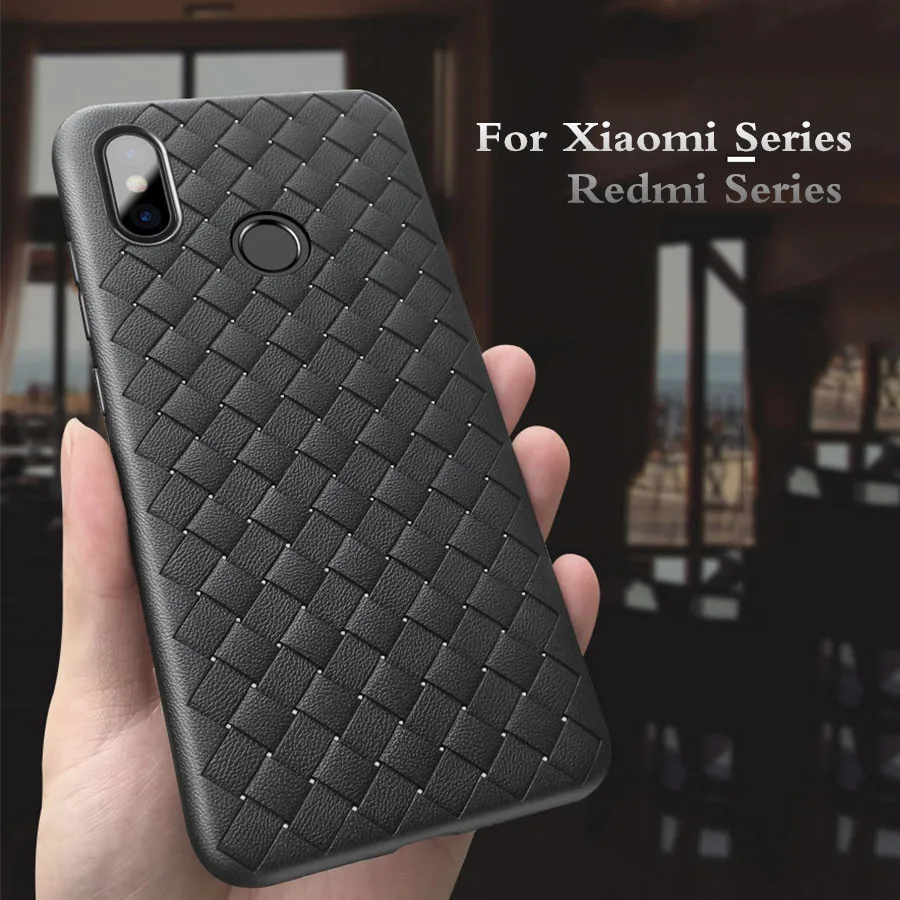 Роскошный Плетеный чехол для Xiaomi Redmi Note 8 7 6 5 Pro 7A 6A Plus 5A 4A 4X 3S S2 K20 мягкий силиконовый