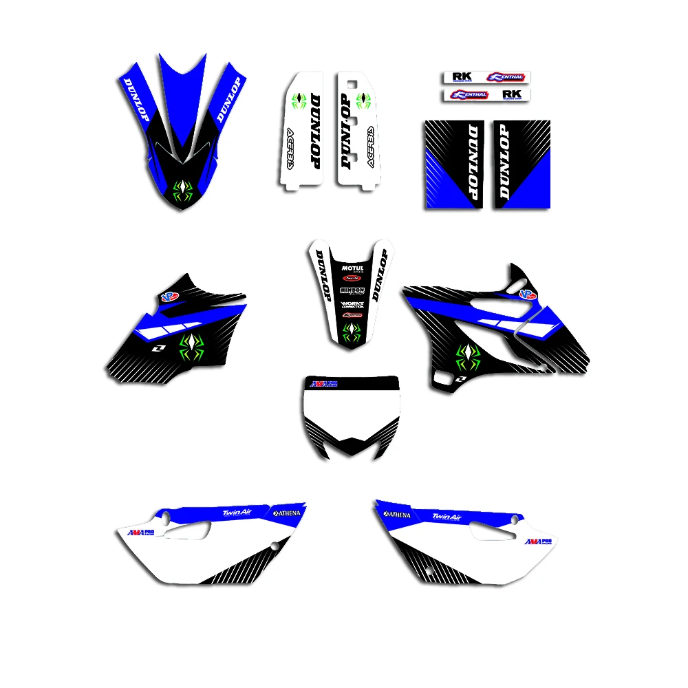 Аксессуары для мотоциклов, Набор стикеров для Yamaha YZ85 YZ 85 команды, графические декоративные наклейки s