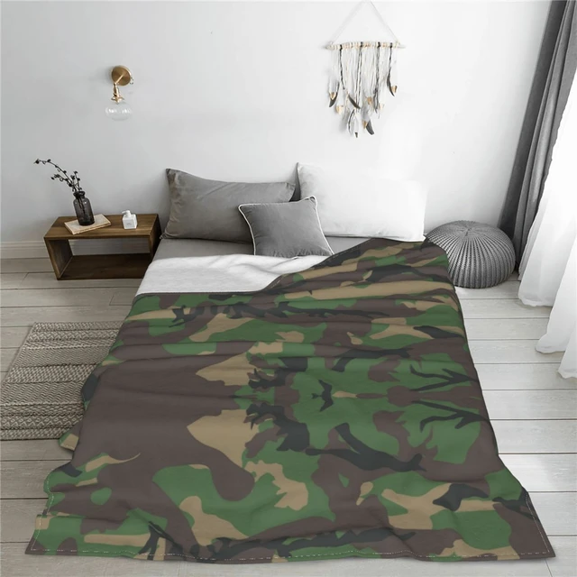 Coperta da tiro in pile mimetico giungla coperta mimetica militare militare  per divano letto trapunta sottile in peluche leggero - AliExpress
