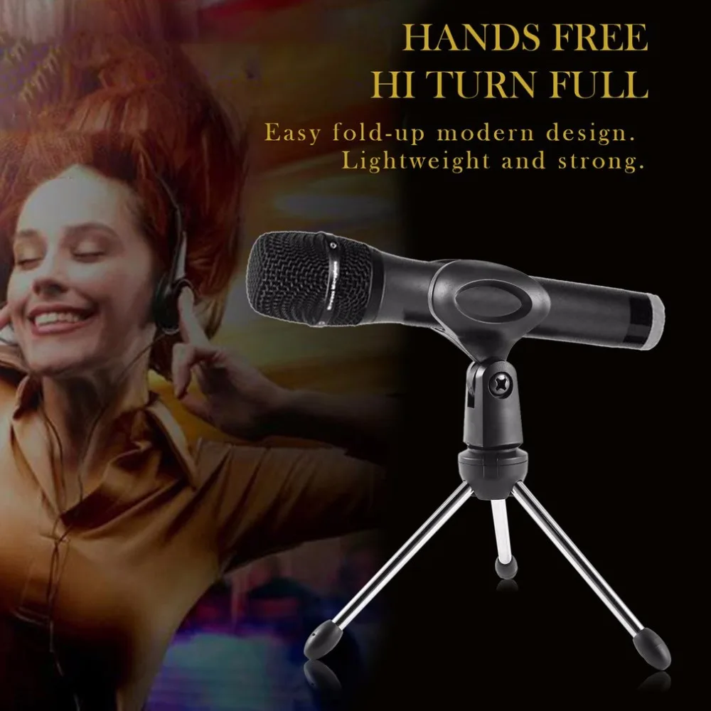 Professional Desktop Microphone Stands Universal Adjustable Microphone Holder Mic Tripod Stand Desktop Bracket M-1