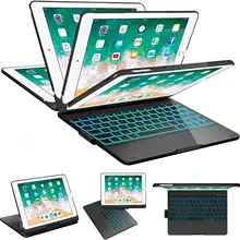 SZILBZ iPad чехол с клавиатурой 9,7 для iPad(6th Gen)-iPad(5th Gen)-iPad Pro 9,7-iPad Air 2 и 1-360 Вращающийся и 180 флип