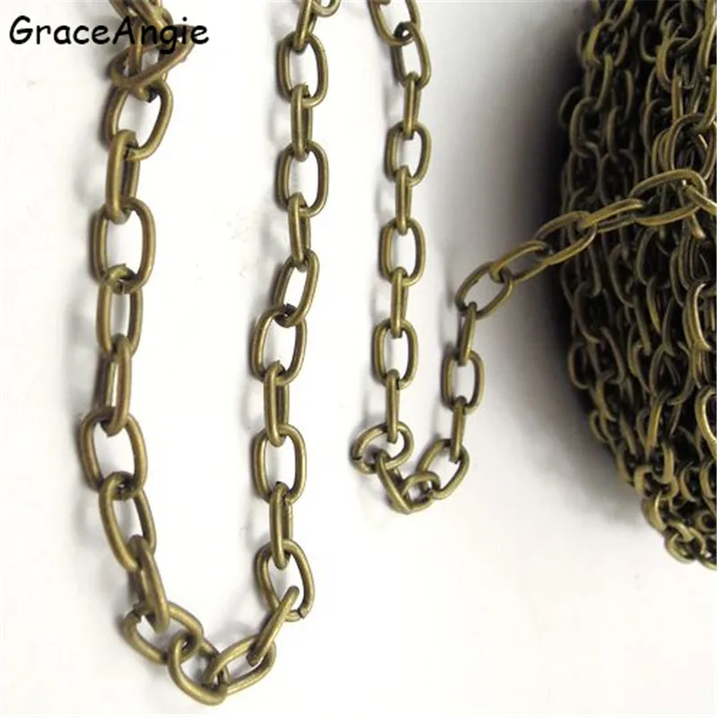 1Meter Böhmen Antik Bronze Silber Farbe Kette Für Armband Handgemachten Schmuck Ketten Halskette Kette Halsketten Frauen Vintage DIY – Detail 15