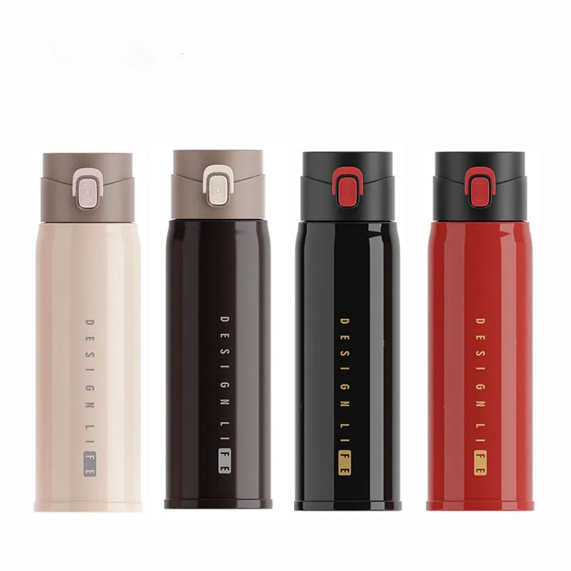

Bpa-free 450ml 304 Stainless steel Office&Family Thermals Cup Portable Travel Vacuum Flasks Insulated Milk Thermos Water Bottle