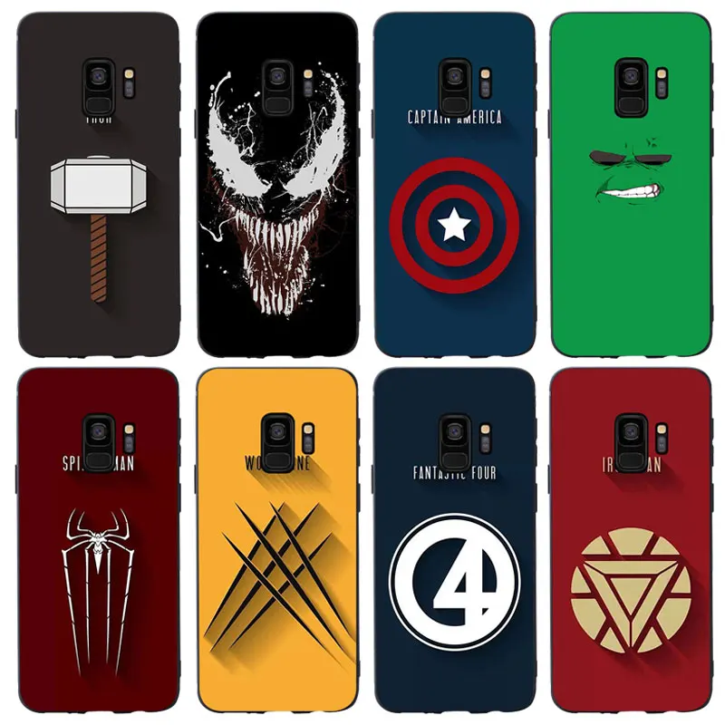 MA Hero Venom Стильный чехол для телефона с человеком пауком Samsung Galaxy S6 S7 edge S8 plus S9 S10 lite